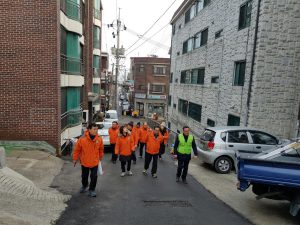 2018.02.23 성남시자율방재단 태평3동 예찰활동을 실시하였습니다.