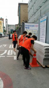 2018.05.15 성남시자율방재단 정자동 예찰활동을 실시하였습니다. 