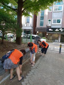 2018.08.22 성남시자율방재단 정자동 태풍 솔릭 대비 예찰활동을 실시하였습니다